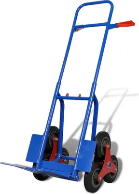 Produktbild von vidaXL Klappbare Sackkarre mit 6 Rädern Blau