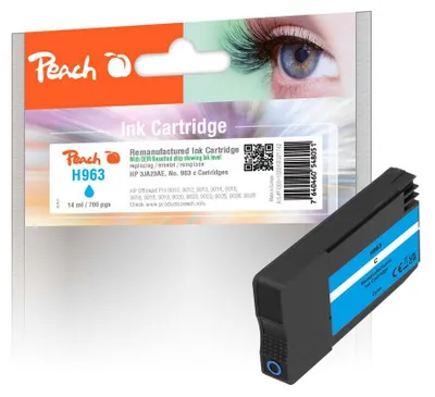 Image de Peach 3JA23AE cartouche d'encre 1 pc(s) Compatible Cyan