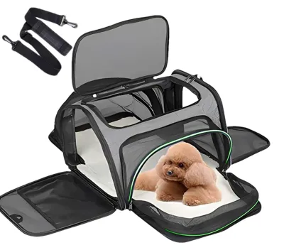 Image de Cage de transport pliable et durable pour animaux de compagnie