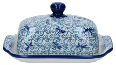 Zdjęcie produktu dla Bunzlau Castle Libelle maselniczka z pokrywką prostokątna na 250g masła ceramiczna