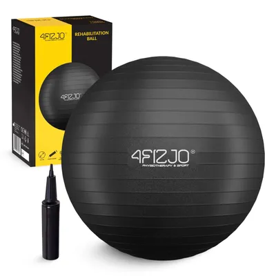 Obrázek produktu pro 4FIZJO Gymnastický míč fitness 55 cm, černý