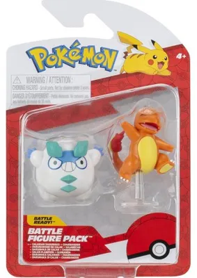 Image de Coffret 2 pokémon battle figure darumarond de galar et salameche - pokémon - figurine action - pkw3581