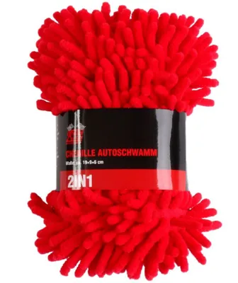 Image de 2in1 Éponge chenille pour voiture 19x9x6cm