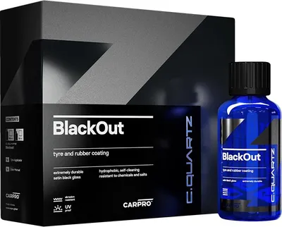 Produktbild von CarPro CQUARTZ Blackout Keramik-Reifenschutzmittel 100 ml