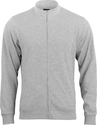 Produktbild von Stark Soul®  Sweatjacke BLANK, Damen und Herren, mit Reißverschluss und 2 Schubtaschen | French Terry, Farbe: Grau-Melange, Gr: L