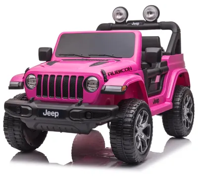 Produktbild von Jeep Wrangler Rubicon - Kinder Elektroauto - 12V - mit Fernbedienung - Rosa