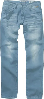 Produktbild von Hero Stretch Sommer Jeans Hose - Portland Slim Straight Fit - Blue Stone Used(W38,L32)