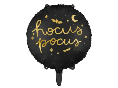 Produktbild von Hocus Pocus Folienballon, 45 cm, schwarz