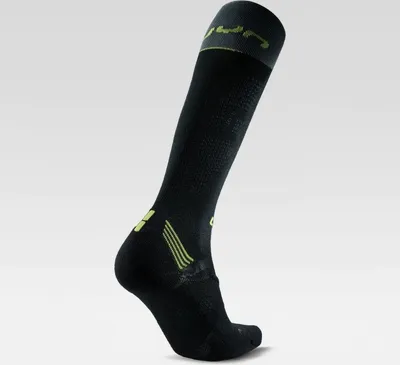 Produktbild von UYN MAN RUN COMPRESSION ONE SOCKS Black/Grey/Lime 42/44