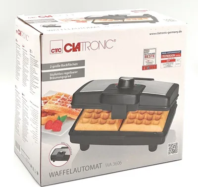 Produktbild von Clatronic 800 Watt Brüsseler Waffeleisen WA 3606