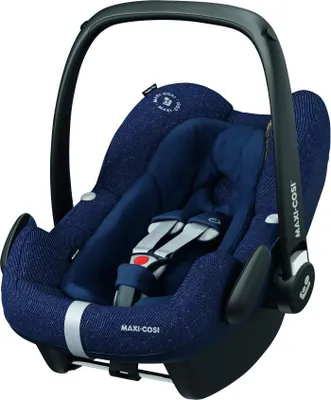 Produktbild von Maxi-Cosi Pebble Plus i-Size Babyschale, Gruppe 0+ Autositz für Babys, inkl. Sitzverkleinerer, 0-12 Monate (0-13 kg / 45-75cm), Sprakeling Blue, Blau