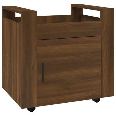 Produktbild von vidaXL Bürowagen Braun Eichen-Optik 60x45x60 cm Holzwerkstoff