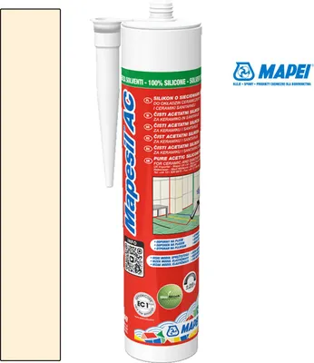 Produktbild von MAPEI® MAPESIL AC 1-Komponenten Fugen-Silikon 131 vanille 310 ml zum Abdichten mit BioBlock® ANTISCHIMMEL