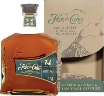 Immagine prodotto di Flor de Caña 14 Years Old Rum 43% Vol. 0.7l in confezione regalo