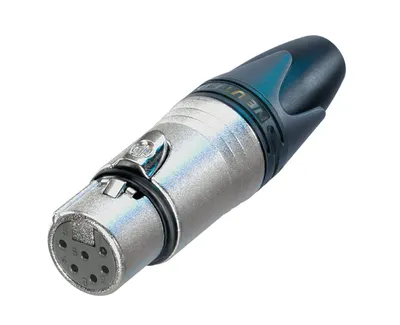 Produktbild von Neutrik NC6FXX, XLR, Schwarz, Silber, Polyurethan, IP40, 50 V, 7,5 A