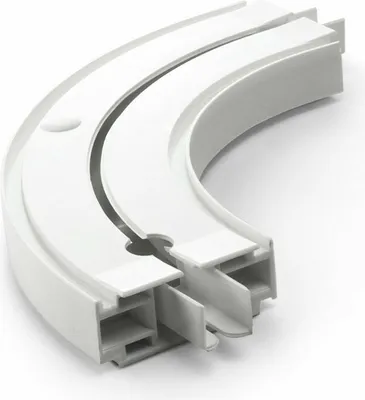 Produktbild von SN Deco - Innenbogen für Vorhangschiene SH 1, Weiss, 1-Lauf