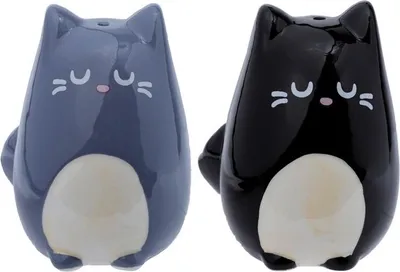 Produktbild von Feline feines Katzensalz- und Pfefferset schwarzgrau