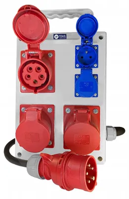 Produktbild von Stromverteiler 2x230V 2x16A 1x32A 400V ca. 40m