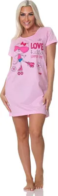 Immagine prodotto di Camicia da notte bigshirt da donna, pigiama da notte; rosa/M/38