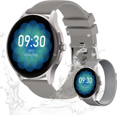 Produktbild von Herren’s und Damen's IP67 Wasserdicht Fitness-Tracker 1.39 Zoll Smartwatch mit SPO2 Herzfrequenz Schrittzähler & Blutdrucksensor 15 Sportmodi GPS