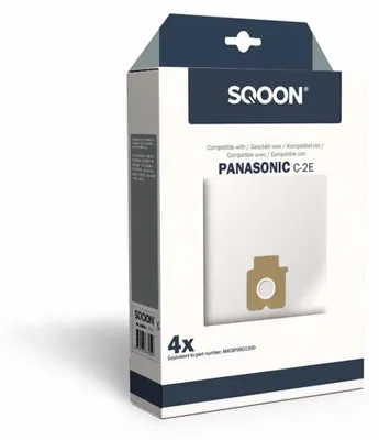 Productafbeelding van SQOON® Stofzuigerzakken  Geschikt voor Panasonic 7000 Serie – Vervangt Model AMC8F96D1300 – High Filtration voor Optimale Stofopname - (SQ27)