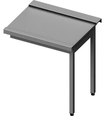 Produktbild von ECO Kipptisch auf zwei Beinen 800x670x870 mm, rechts, mit Aufkantung, selbstmontierend