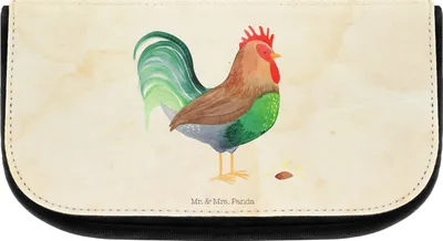 Produktbild von Mr. & Mrs. Panda Organizer Hahn Korn - Vintage - Geschenk, Bauernhof, Eier, kosmetiktasche klein, aufbewahrungstasche, Landwirt, kulturtäschchen, Natur, Kulturtasche