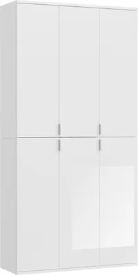 Produktbild von ProjektX Kleiderschrank 6 Türen weiß.