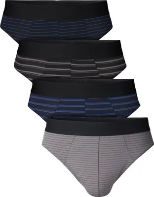 Produktbild von 4er/8er Pack Herren Retro Sport Classic Slips Unterhose Unterwäsche Mikrofaser Elasthan 4er Pack M