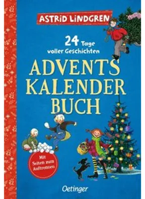 Imagen del producto de 24 días llenos de historias. Libro de calendario de adviento: Calendario de adviento para leer, con páginas separables y 8 historias de Astrid Lindgren para niños a partir de 6 años