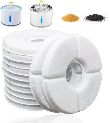 Immagine prodotto di Filtro per acqua per gatti con triplo filtraggio, adatto per distributori automatici per gatti, confezione da 16, per una capacità di 2,5 litri