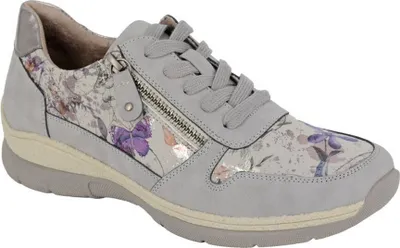 Produktbild von Cipriata - Damen Sneaker "Clita", Floral DF2447 (38 EU) (Grau)