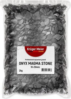 Obrázek produktu pro Kruger Meier Onyx Magma kameny 10-20 mm - Štěrk do akvária 2kg