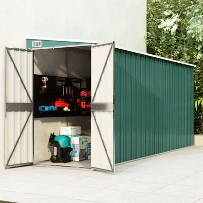 Immagine prodotto di vidaXL Capannone verde 118x382x178 cm Acciaio zincato