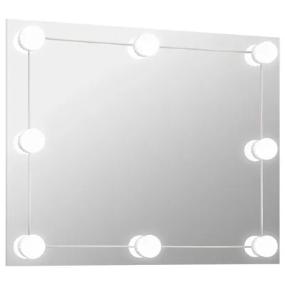 Immagine prodotto di Specchio da parete senza cornice con illuminazione LED Vetro rettangolare
