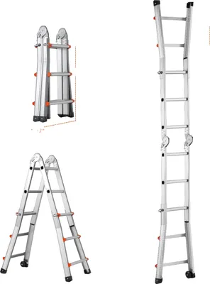 Obrázok produktu pre Teleskopický rebrík, nosnosť 150 kg, kompaktná a ľahká konštrukcia, 2,9 m