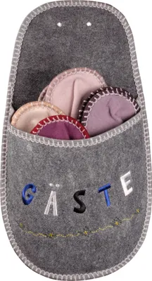 Produktbild von Gästepantoffel Set 4 Paar aus Filz