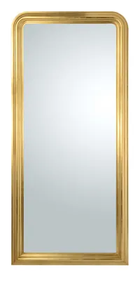 Obrázek produktu pro MO.WA nástěnné zrcadlo zrcadlo v plné délce klasické Louis Philippe 87x187 cm plátkové zlato, dřevěný rám zrcadlo velké klasické starožitné