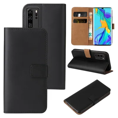 Produktbild von Handy Hülle für Huawei P30 Pro Klapphülle Bookcase Flip Cover Handy Tasche Etui Farbe: Schwarz