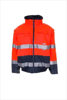Produktbild von Warnschutz-Comfortjacke Gr.M orange/marine PLANAM