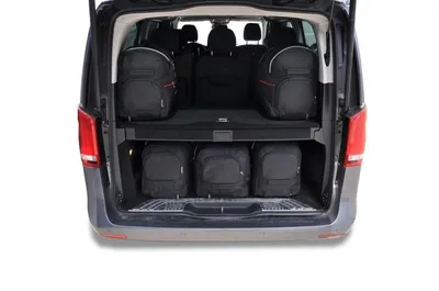 Produktbild von Mercedes-Benz V Extra Long 2014+ Kofferraumtaschen Set 7 Stk