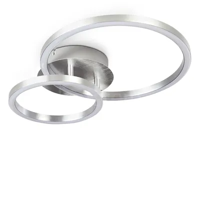 Produktbild von Ferrandina »Ferrandina« Deckenlampe aus Metall/Kunststoff in Nickel-matt/Weiß