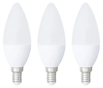 Productafbeelding van Vito Lighting LED Kaarslamp C35 E14 Mat - 9W 792lm 2700K - Warmwit - Vervangt 60W - 3 stuks