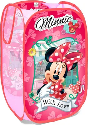 Immagine prodotto di Borsa Disney Minnie Mouse per riporre i giocattoli - Facile da piegare e salvaspazio