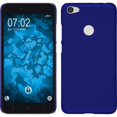 Produktbild von PhoneNatic Case kompatibel mit Xiaomi Redmi Note 5A - Hülle blau gummiert Hard-case Cover