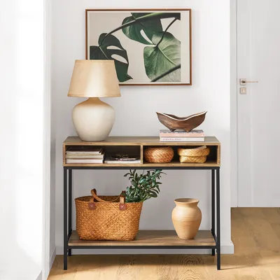 Produktbild von SoBuy FSB41-F Konsolentisch Flurtisch Sideboard schmaler Beistelltisch Sofatisch Dekotisch BHT ca: 100x80x40cm