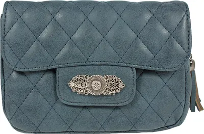 Produktbild von Gesteppte Handtasche "Alessia" mit Applikation | Dunkelblau