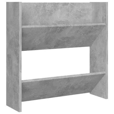Image de Armoire à chaussures murale Gris béton 60x18x60 cm Aggloméré