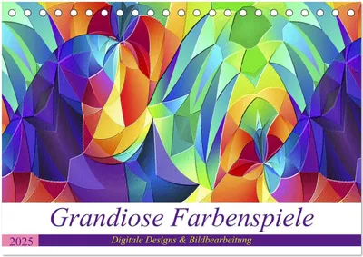 Produktbild von Grandiose Farbenspiele (Tischkalender 2025 DIN A5 quer), CALVENDO Monatskalender