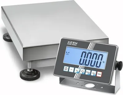 Produktbild von KERN & SOHN IoT-Line Edelstahl-Plattformwaage, 30 kg, Edelstahl, Edelstahl, LCD, 4,8 cm, 400 mm